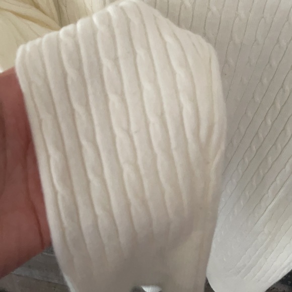 Designer Luxe 360 cream textured long sleeve top - Picture 4 of 4